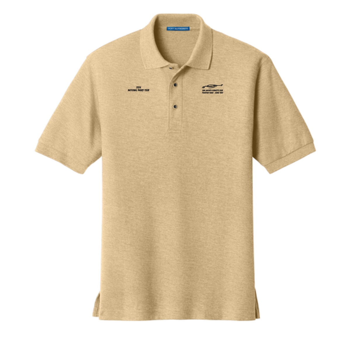 San Jacinto Corvette Club 2026 Parks Tour Port Authority Silk Touch Polo - Image 11
