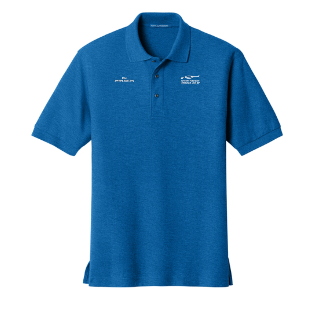 San Jacinto Corvette Club 2026 Parks Tour Port Authority Silk Touch Polo - Image 12