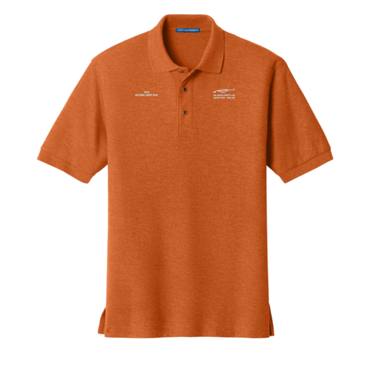 San Jacinto Corvette Club 2026 Parks Tour Port Authority Silk Touch Polo - Image 13