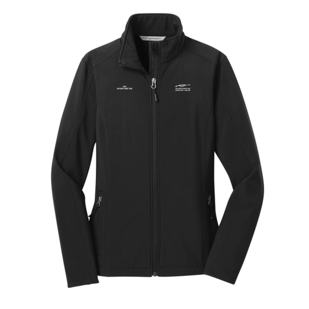 San Jacinto Corvette Club 2026 Parks Tour Port Authority Ladies Core Soft Shell Jacket - Image 2