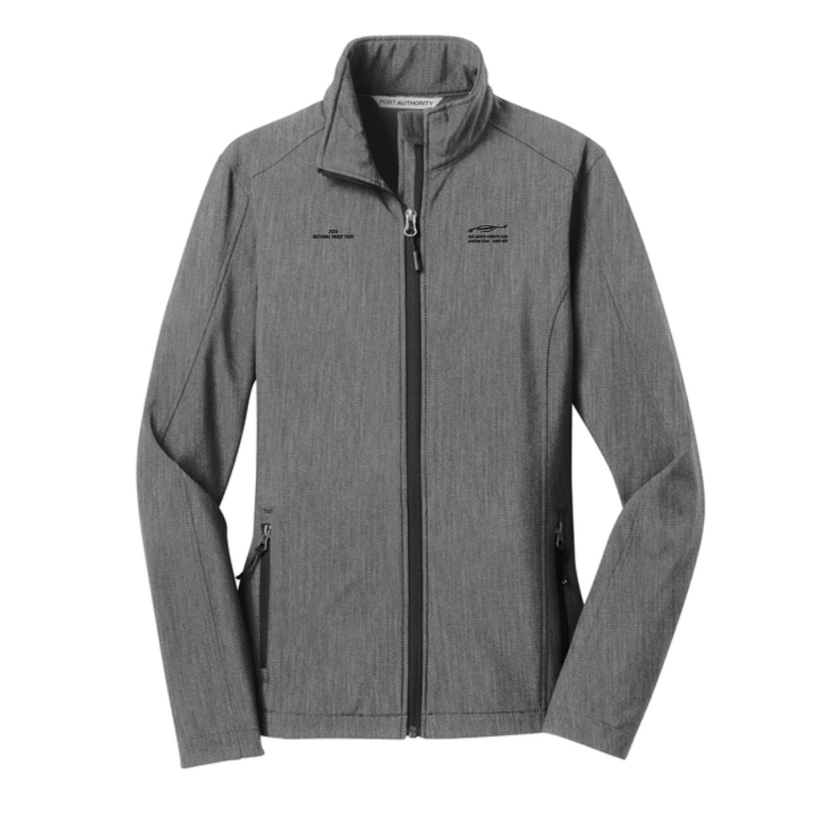 San Jacinto Corvette Club 2026 Parks Tour Port Authority Ladies Core Soft Shell Jacket - Image 4