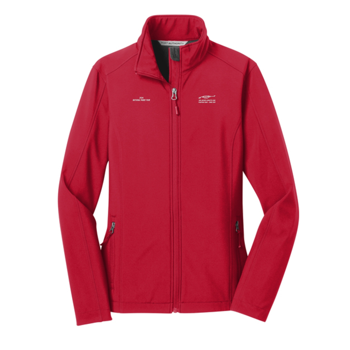 San Jacinto Corvette Club 2026 Parks Tour Port Authority Ladies Core Soft Shell Jacket - Image 5