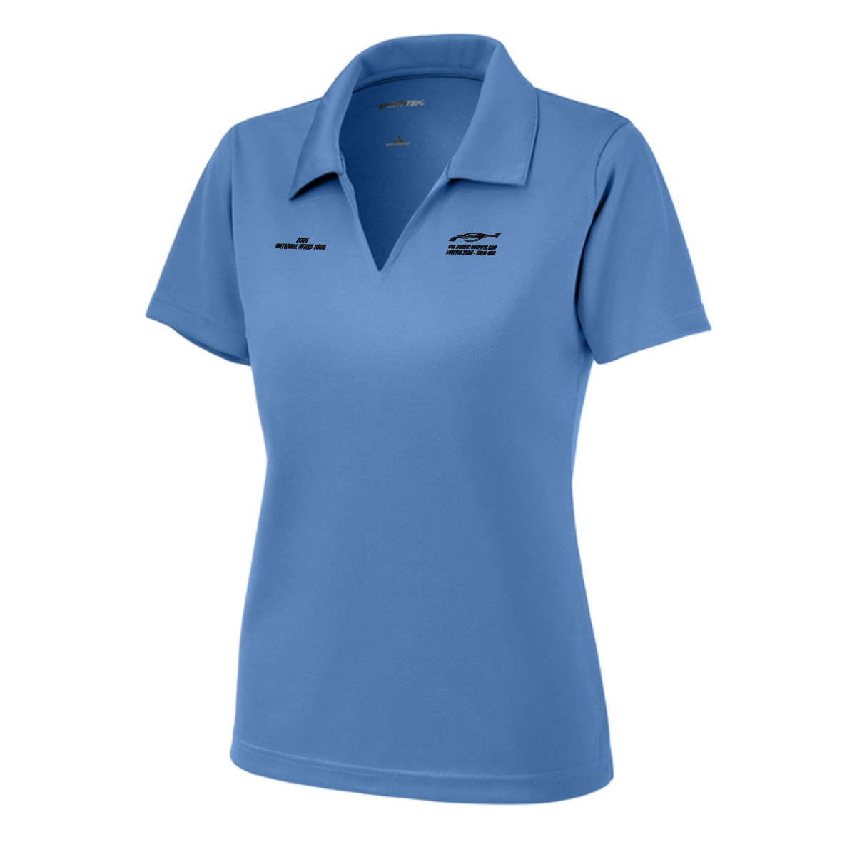 San Jacinto Corvette Club 2026 Parks Tour Sport-Tek Ladies Dri-Mesh V-Neck Polo - Image 3