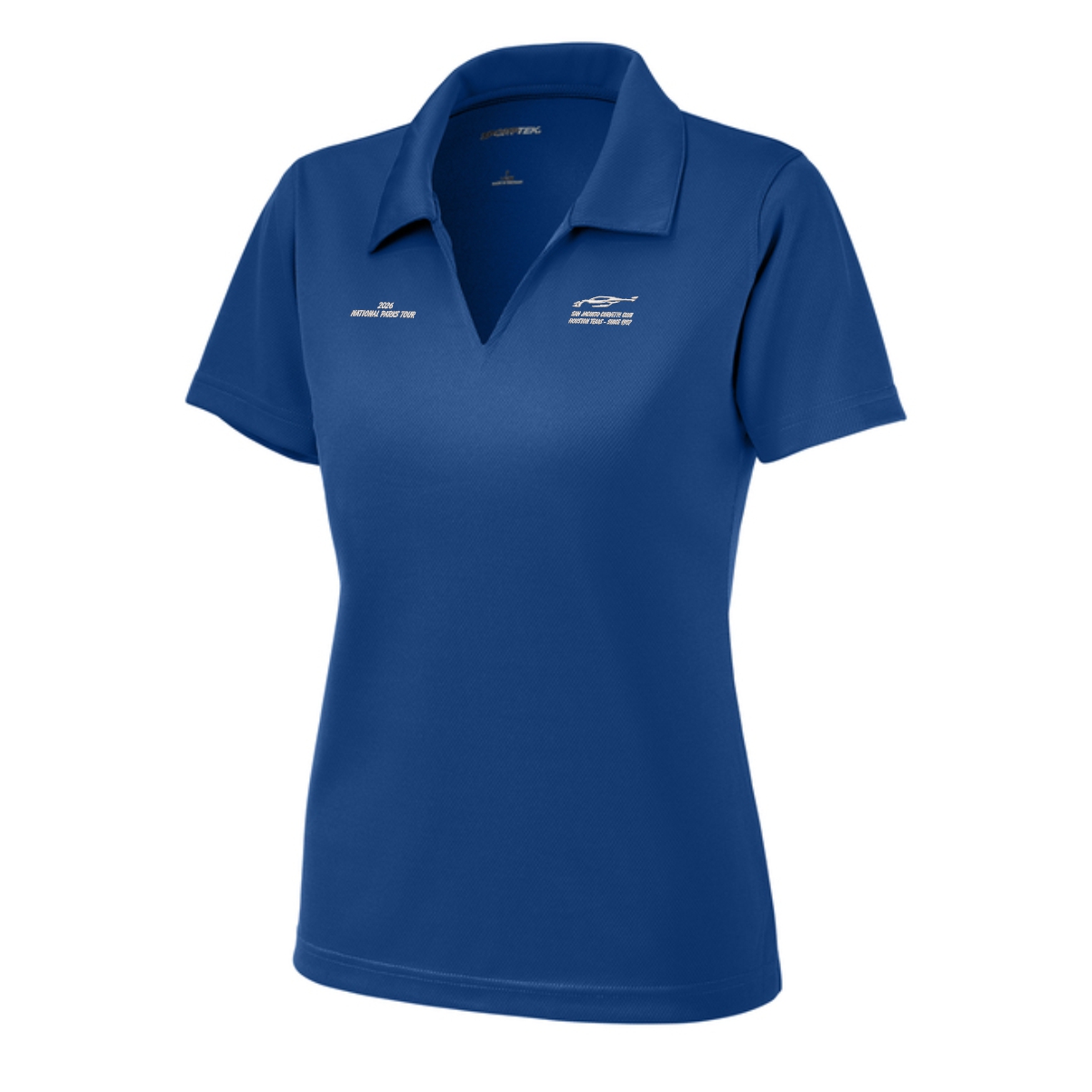 San Jacinto Corvette Club 2026 Parks Tour Sport-Tek Ladies Dri-Mesh V-Neck Polo - Image 9