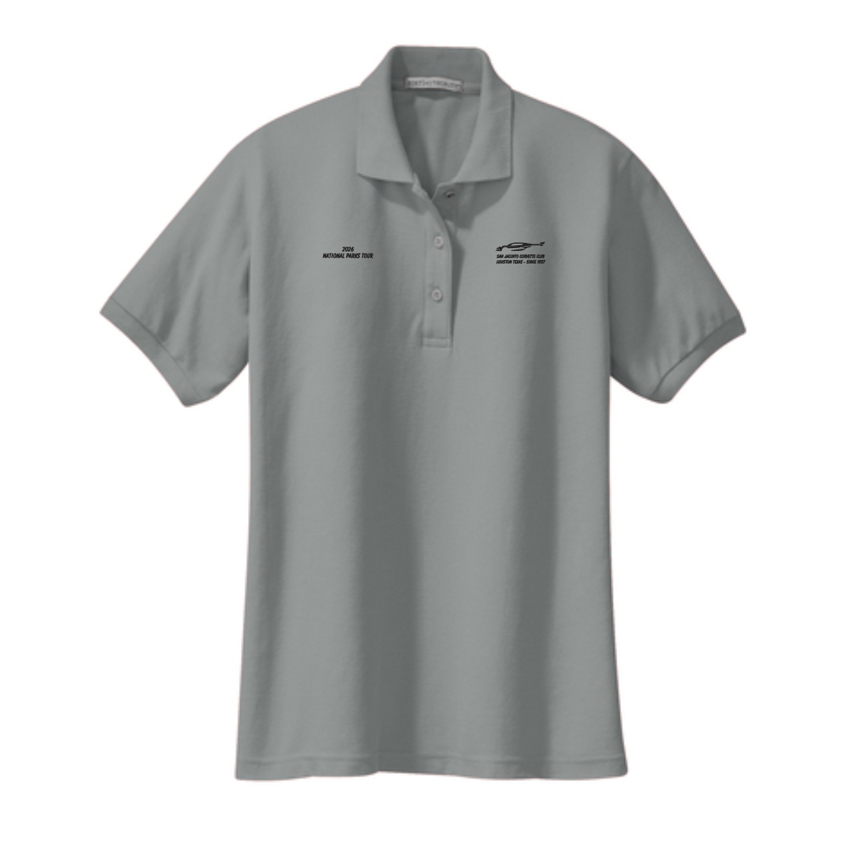 San Jacinto Corvette Club 2026 Parks Tour Port Authority Ladies Silk Touch Polo - Image 3