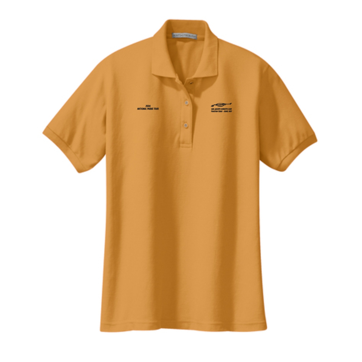 San Jacinto Corvette Club 2026 Parks Tour Port Authority Ladies Silk Touch Polo - Image 4