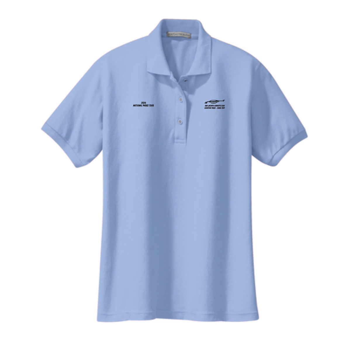 San Jacinto Corvette Club 2026 Parks Tour Port Authority Ladies Silk Touch Polo - Image 5