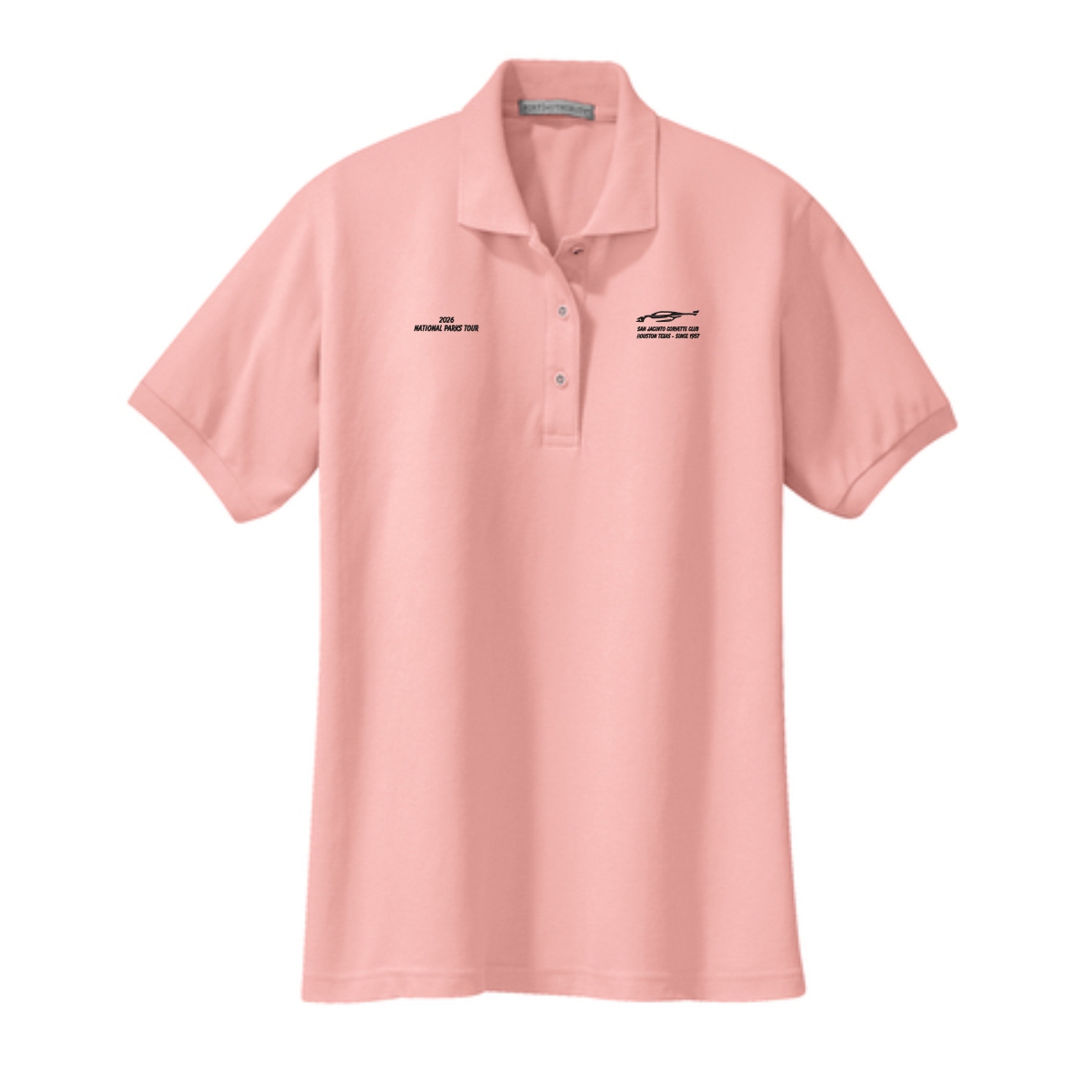 San Jacinto Corvette Club 2026 Parks Tour Port Authority Ladies Silk Touch Polo - Image 6
