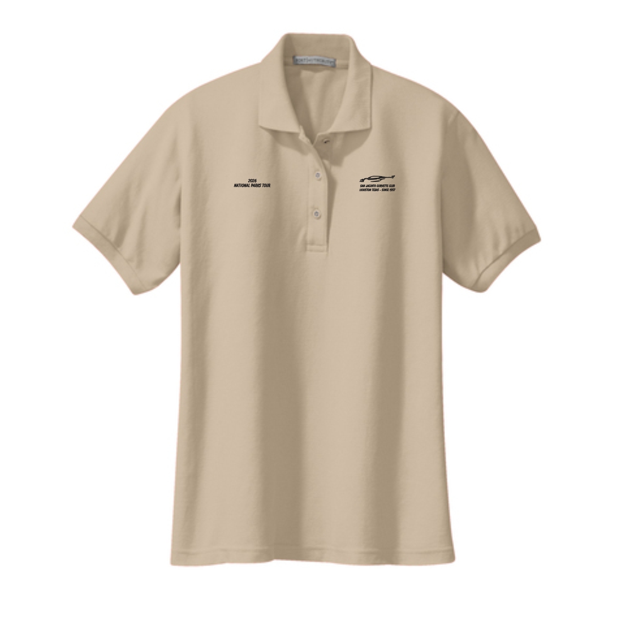 San Jacinto Corvette Club 2026 Parks Tour Port Authority Ladies Silk Touch Polo - Image 11
