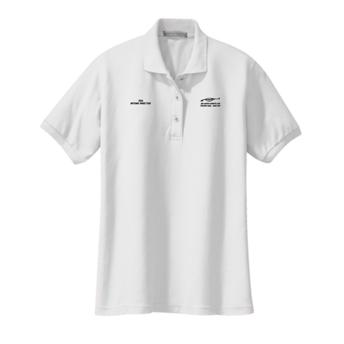 San Jacinto Corvette Club 2026 Parks Tour Port Authority Ladies Silk Touch Polo - Image 14