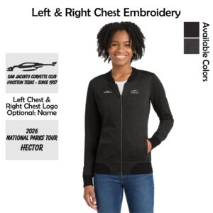 San Jacinto Corvette Club 2026 Parks Tour Sport-Tek Ladies Lightweight French Terry Bomber