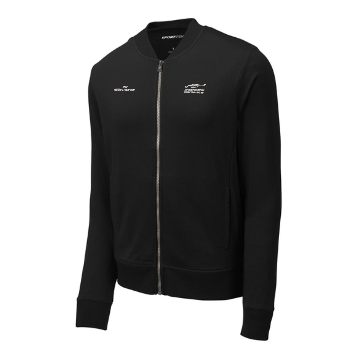 San Jacinto Corvette Club 2026 Parks Tour Sport-Tek Lightweight French Terry Bomber - Image 2