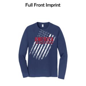 001 USA 250th - Flag Design - Long Sleeve T-Shirt