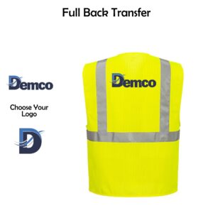 Demco 01 Economy Hi-Vis Mesh External Pocket Vest
