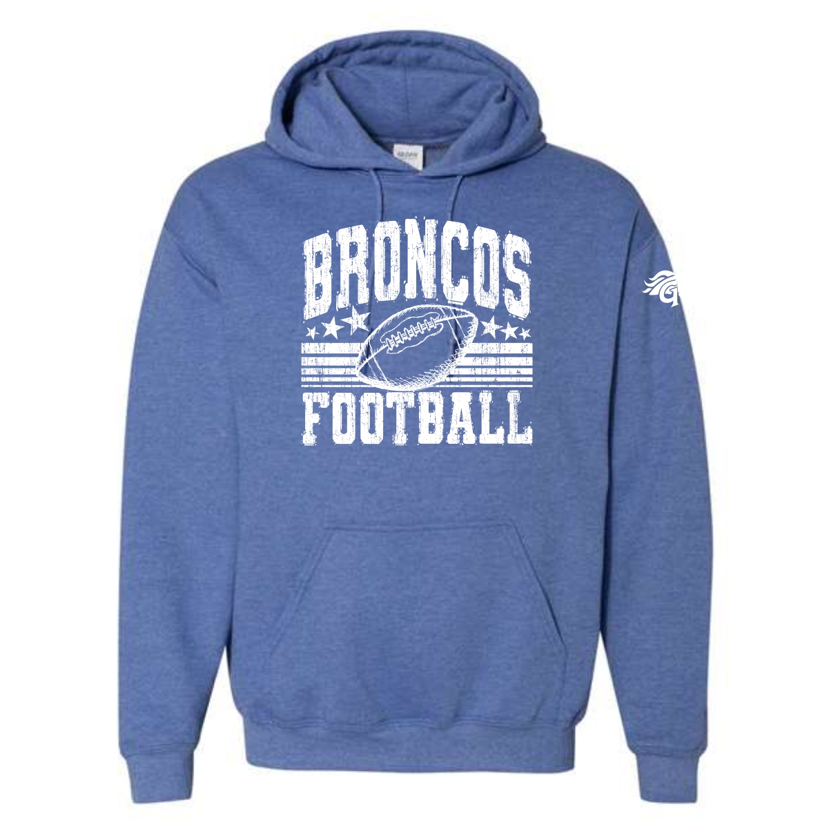 Genoa-Kingston Broncos Adult Hooded Sweatshirt - Image 2