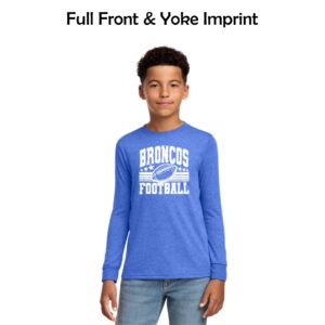Genoa-Kingston Broncos Youth Long Sleeve Tee