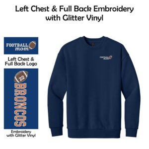 Genoa-Kingston Broncos Mom Heavyweight Fleece Crew