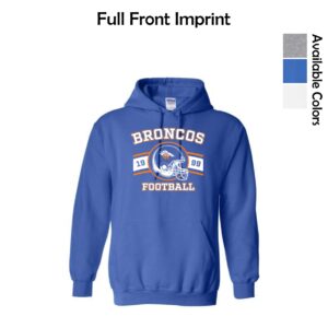 Genoa-Kingston Broncos Adult & Youth Hooded Sweatshirt