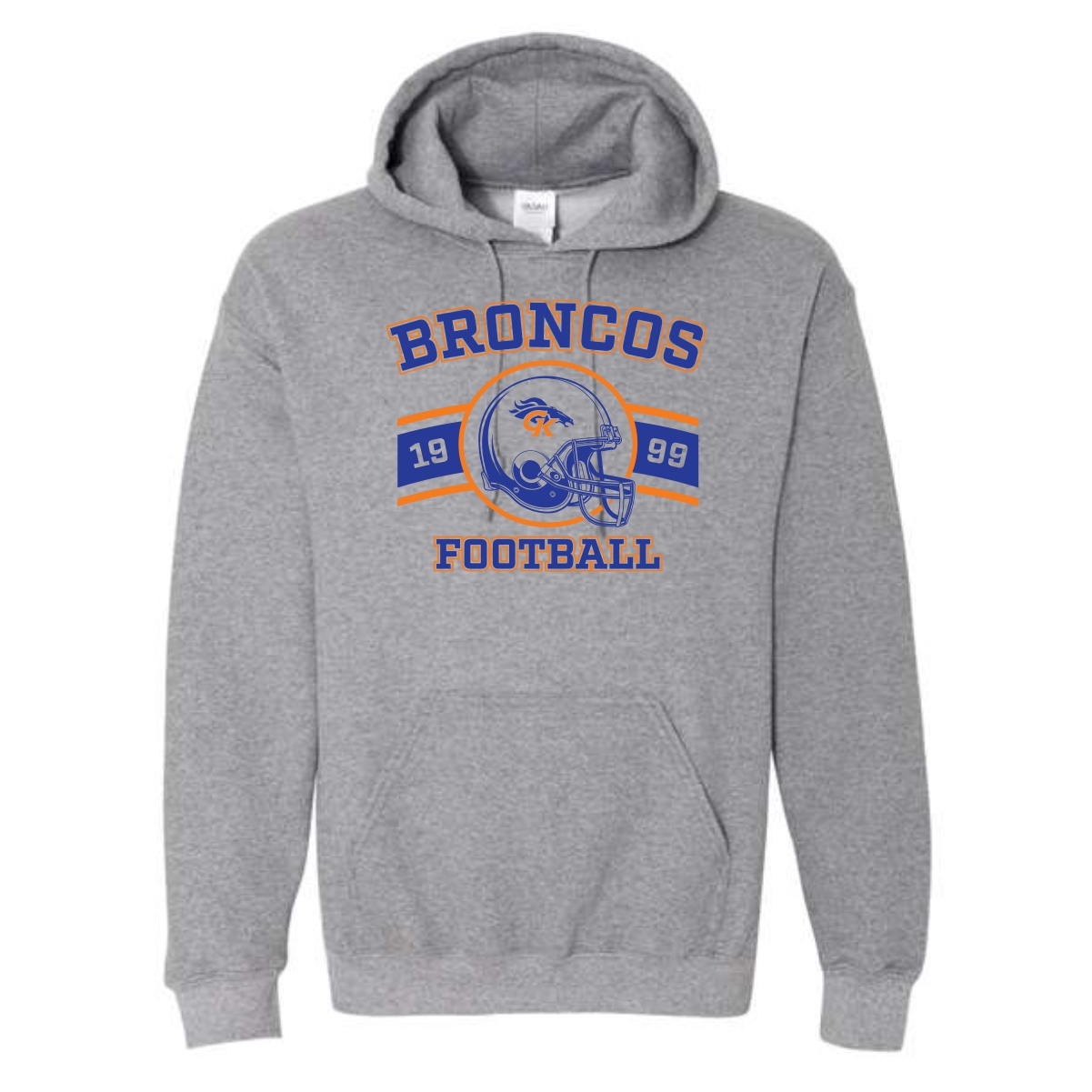 Genoa-Kingston Broncos Adult & Youth Hooded Sweatshirt - Image 2