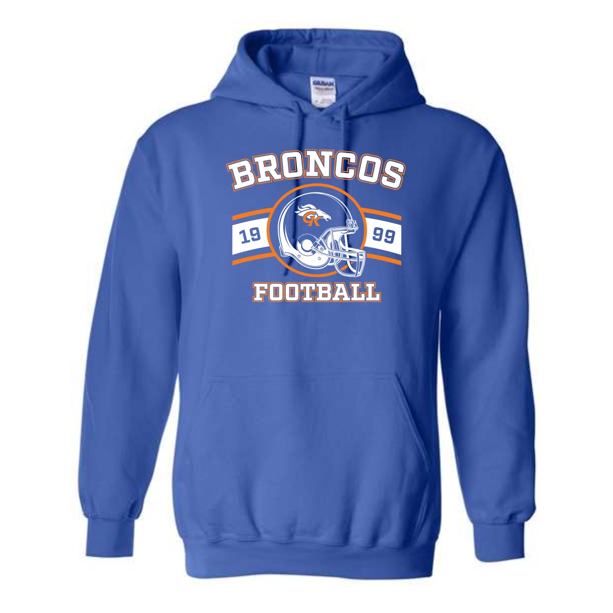Genoa-Kingston Broncos Adult & Youth Hooded Sweatshirt - Image 3