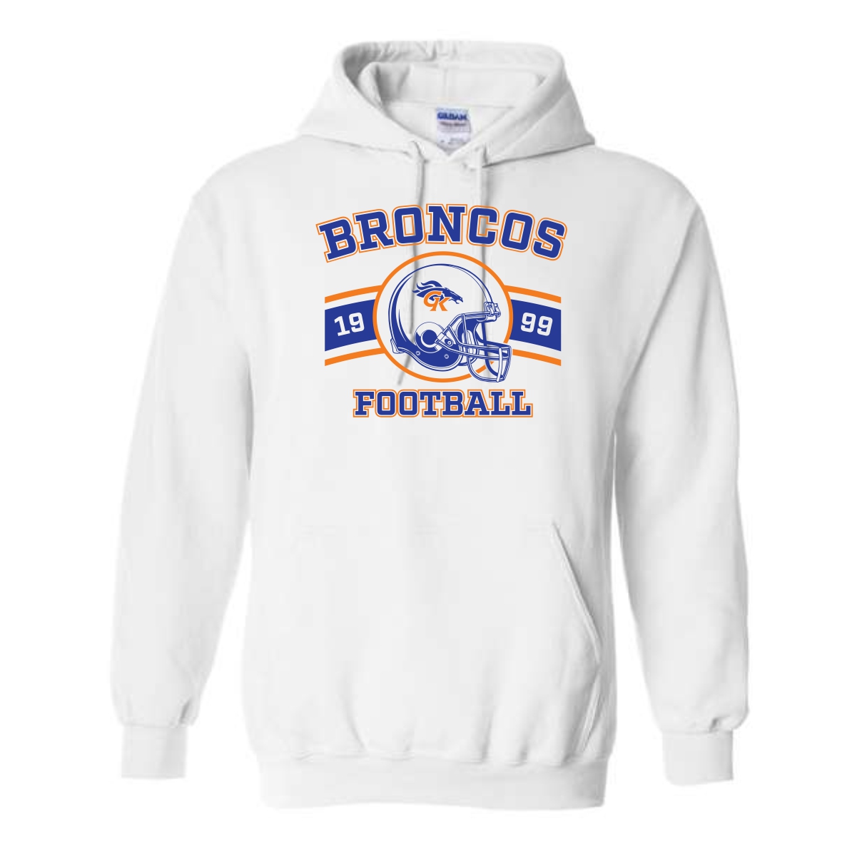 Genoa-Kingston Broncos Adult & Youth Hooded Sweatshirt - Image 5