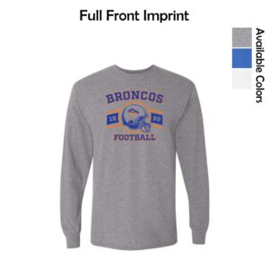 Genoa-Kingston Broncos Adult & Youth Long Sleeve T-Shirt