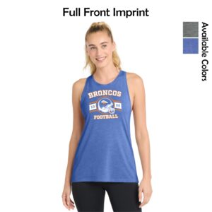 Genoa-Kingston Broncos Ladies Tri-Blend Wicking Tank