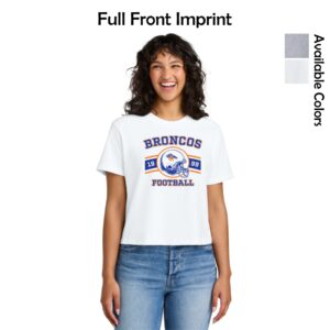 Genoa-Kingston Broncos Ladies Heavyweight Boxy Tee