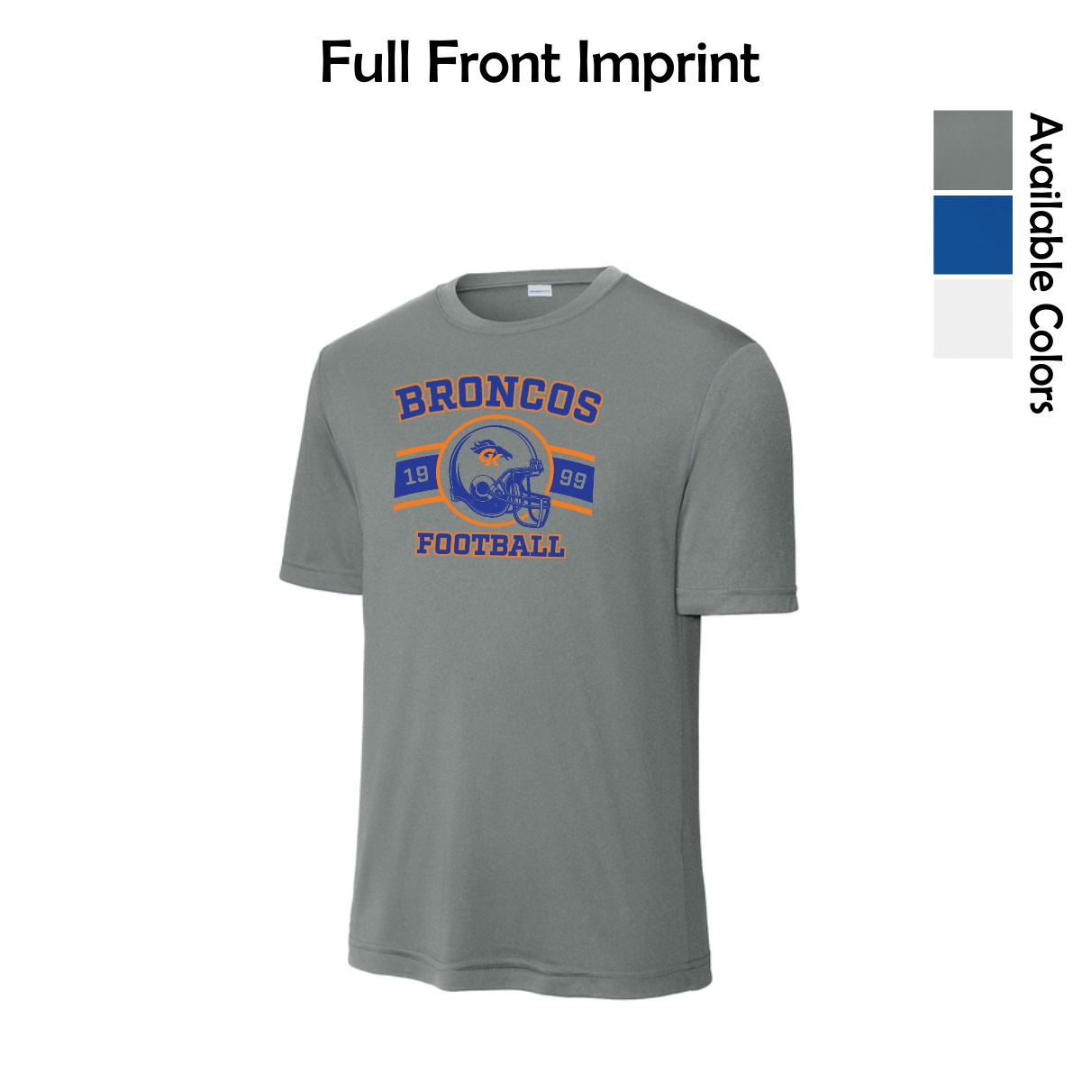 Genoa-Kingston Broncos Adult & Youth Performance Tee