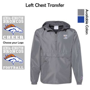 Genoa-Kingston Broncos Adult Packable Anorak Jacket