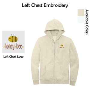 Honey Bee Child Development Center Full-Zip Hoodie (with Embroidery)