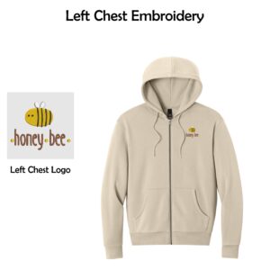 Honey Bee Child Development Center Full-Zip Hoodie (with Embroidery)