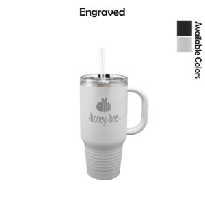 Honey Bee Child Development Center Mug with Snap Lid and Straw