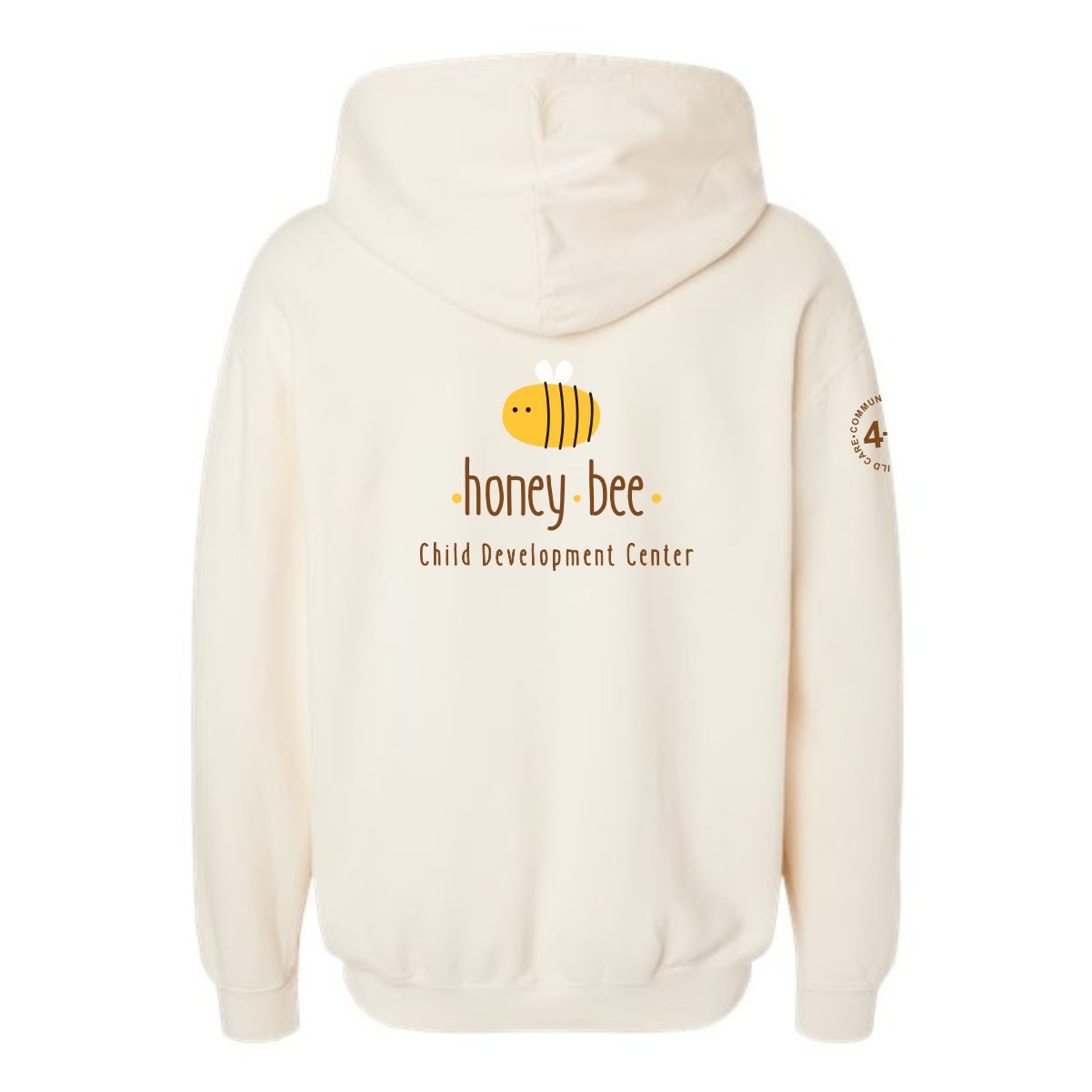Honey Bee Child Development Center Lightweight Hooded Sweatshirt - Image 5