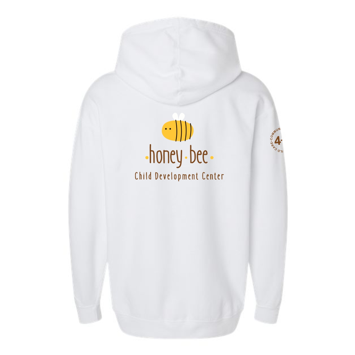 Honey Bee Child Development Center Lightweight Hooded Sweatshirt - Image 7