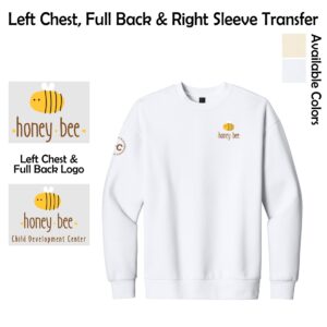 Honey Bee Child Development Center Heavyweight Fleece Crew (Oversized fit)