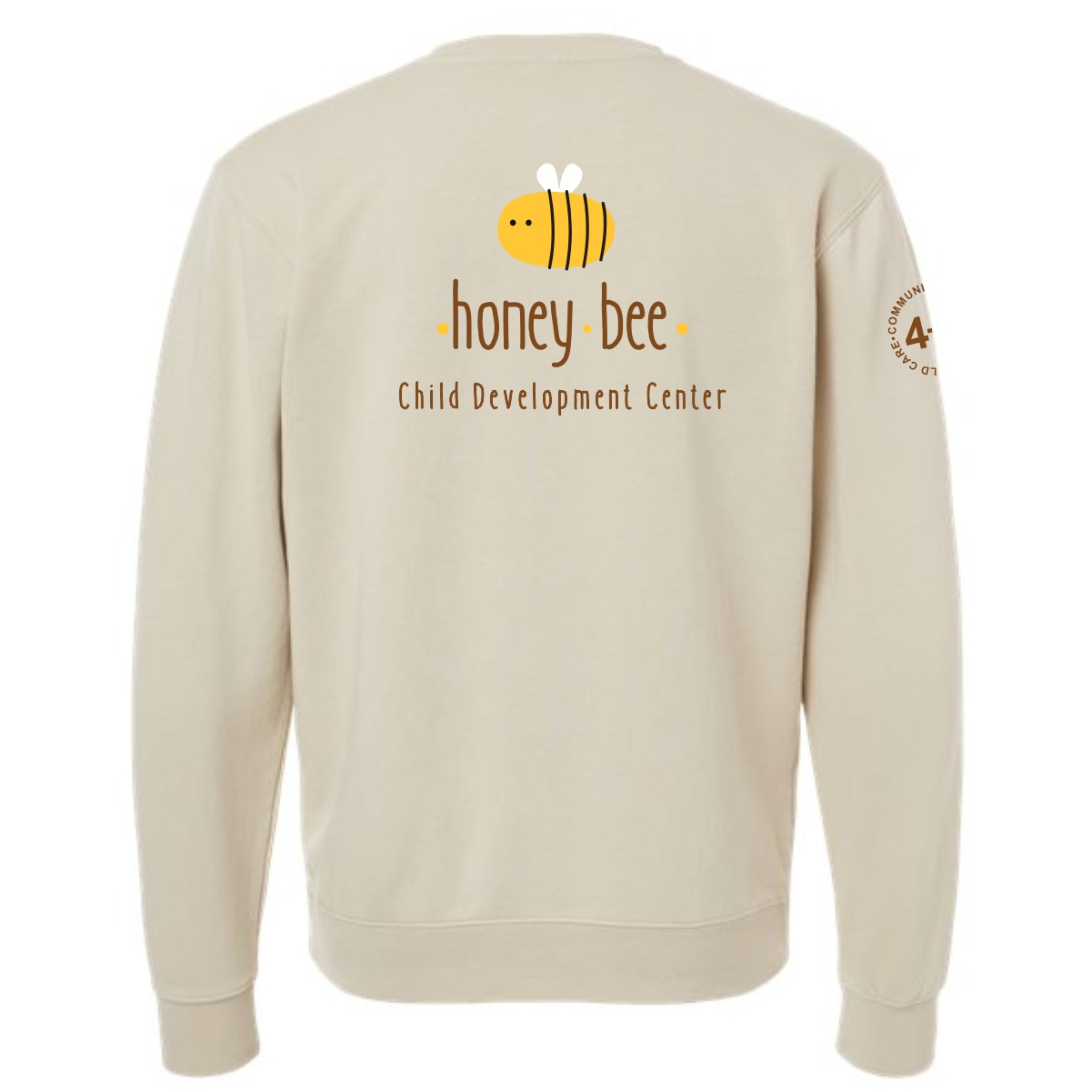 Honey Bee Child Development Center Pigment-Dyed Crewneck Sweatshirt - Image 3