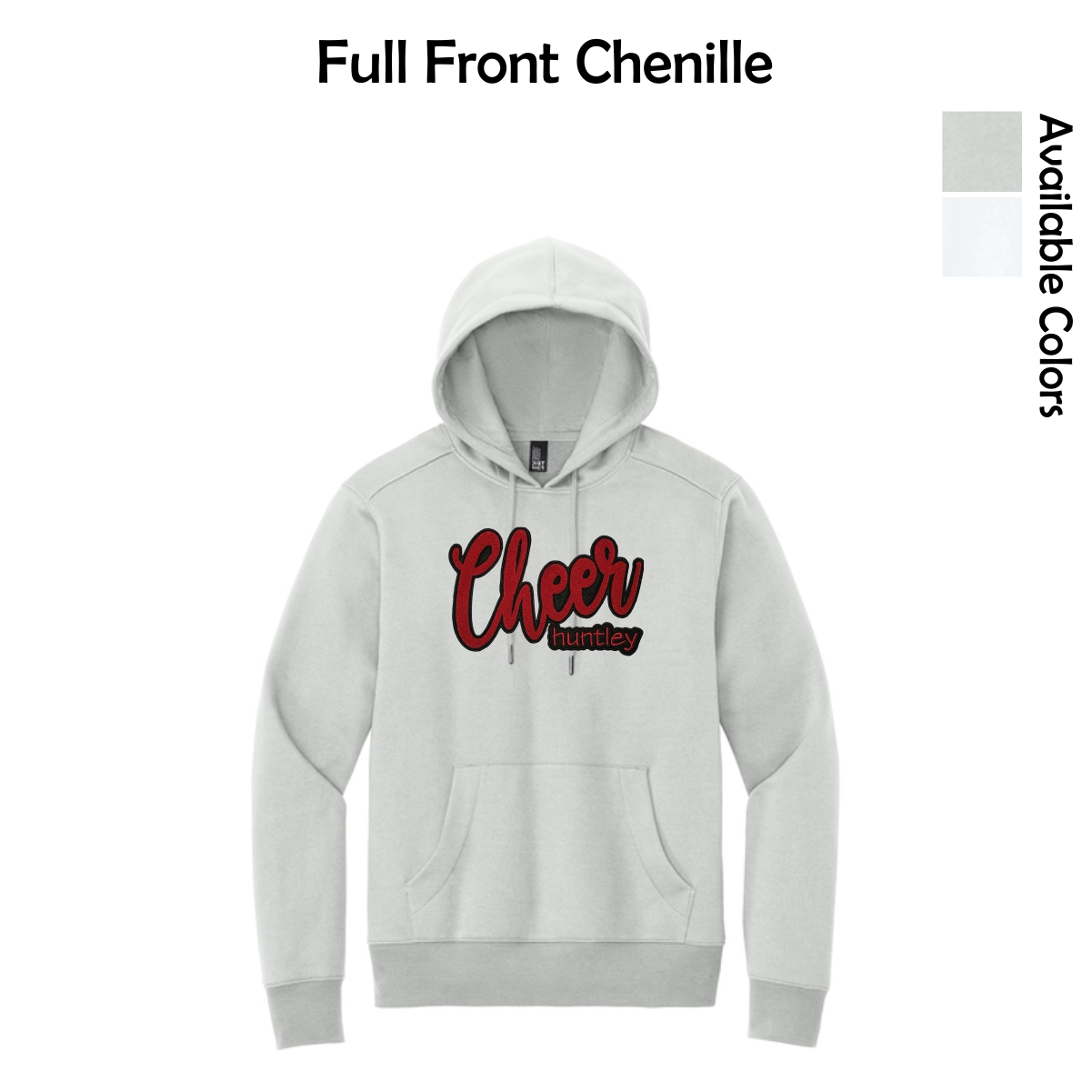Huntley HS Cheer District Fleece Hoodie with Chenille