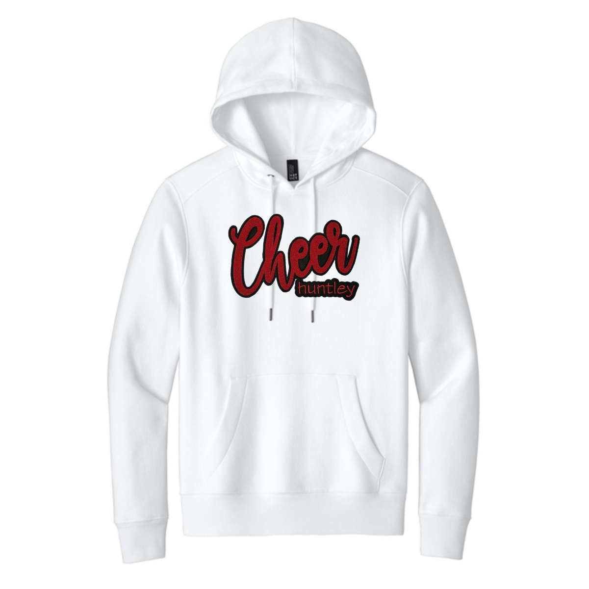 Huntley HS Cheer District Fleece Hoodie with Chenille - Image 3