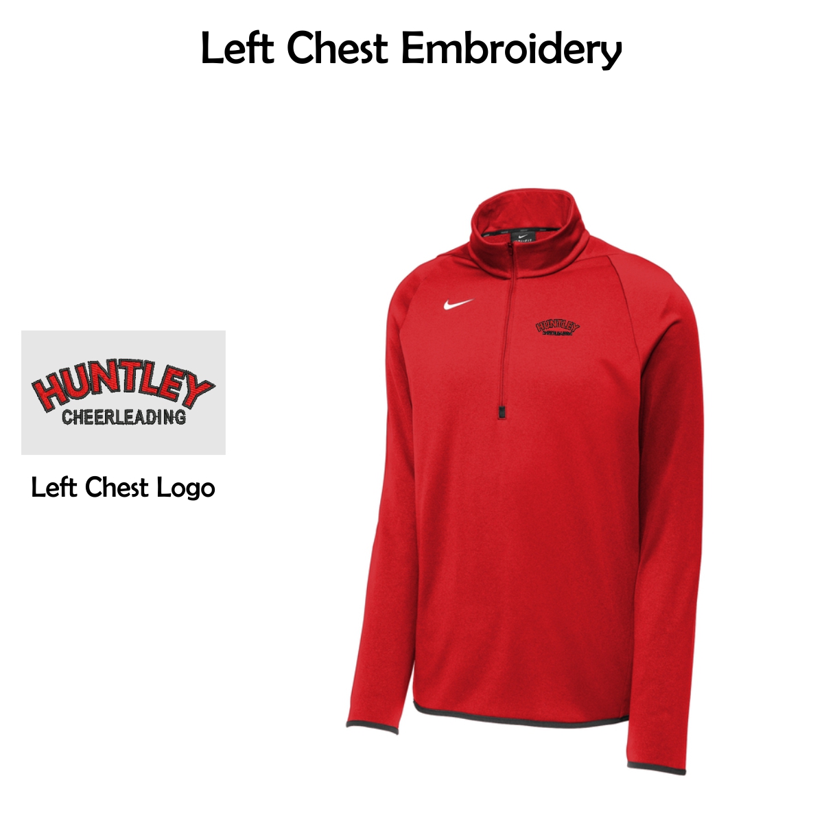 Huntley HS Cheer Nike 1/4-Zip Fleece