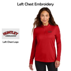 Huntley HS Cheer Ladies Nike 1/2-Zip Cover-Up