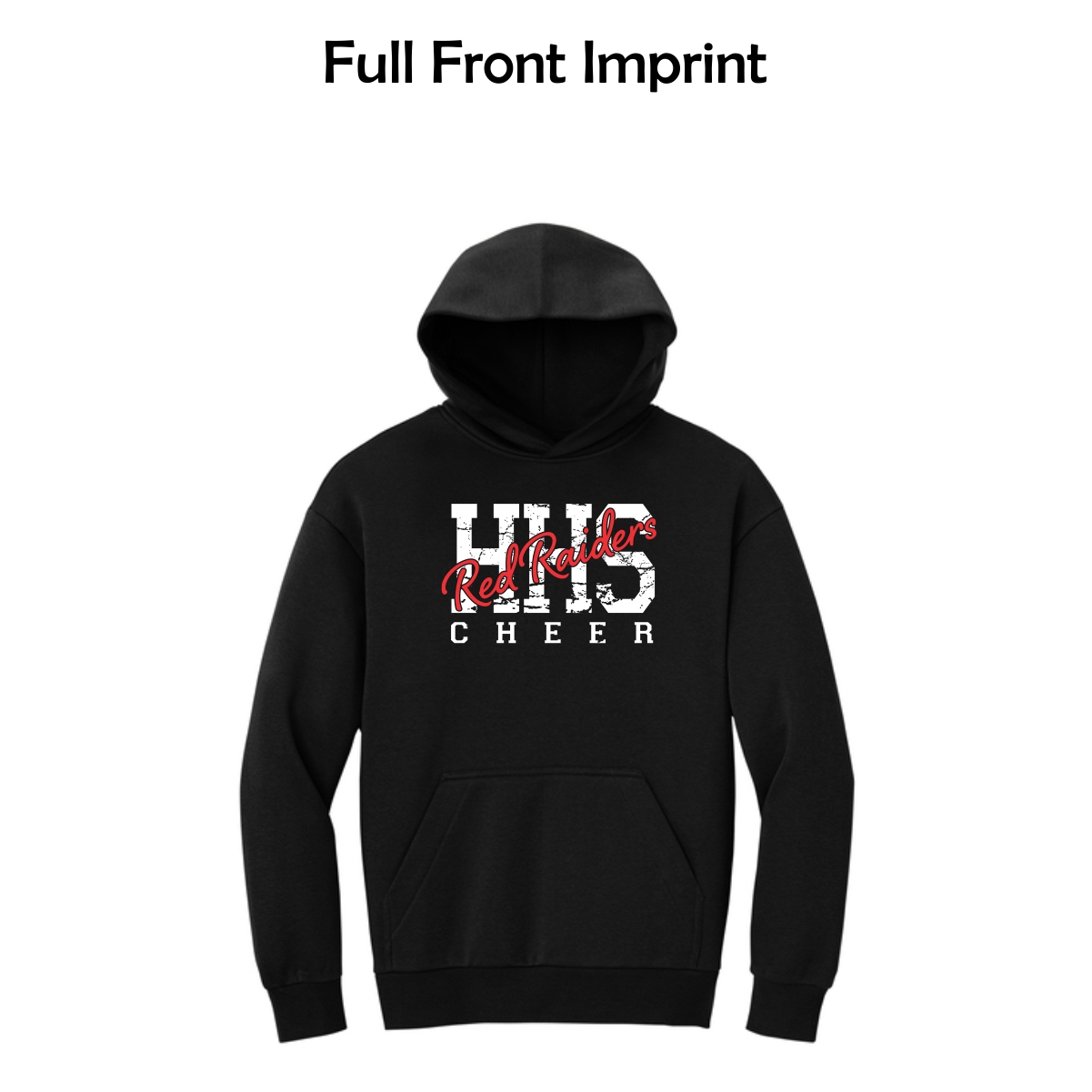 Huntley HS Cheer District Heavyweight Fleece Hoodie (Oversized fit)