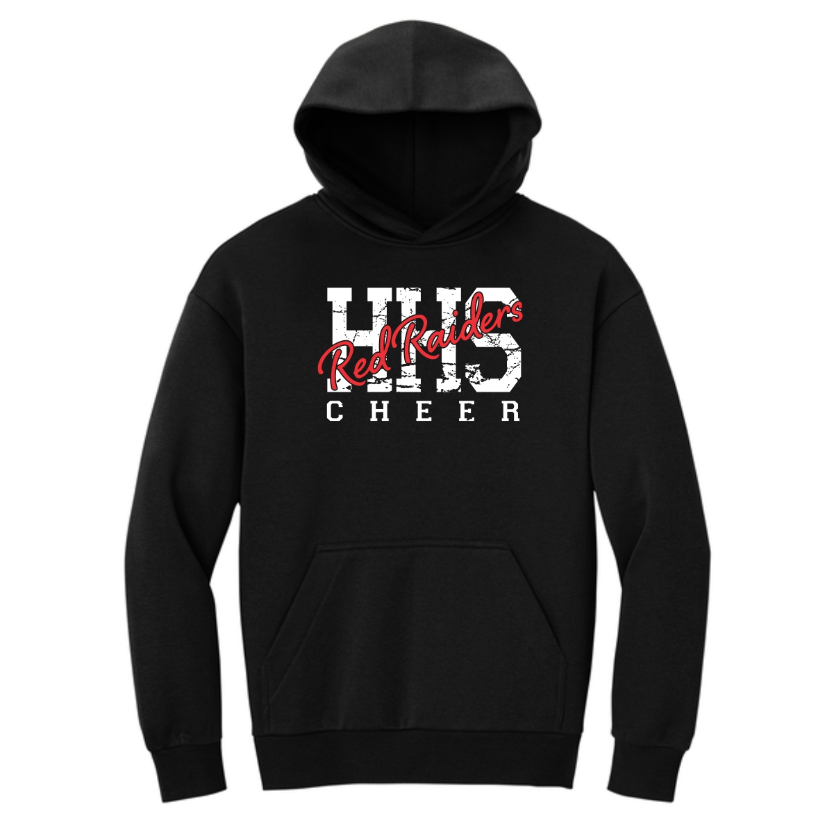 Huntley HS Cheer District Heavyweight Fleece Hoodie (Oversized fit) - Image 2