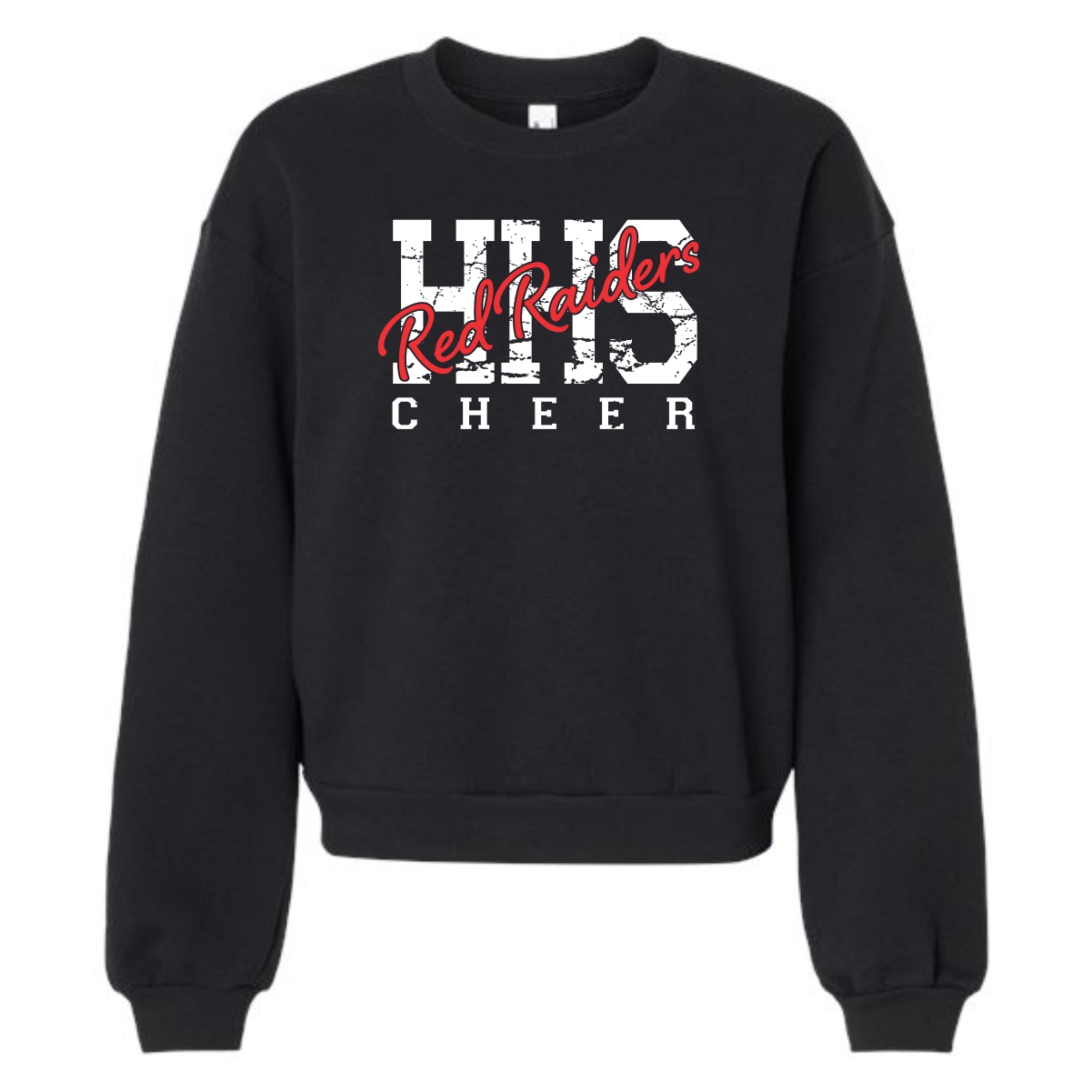 Huntley HS Cheer Ladies Crewneck Sweatshirt - Image 2