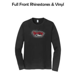 Huntley HS Cheer Long Sleeve Tee with Rhinestones