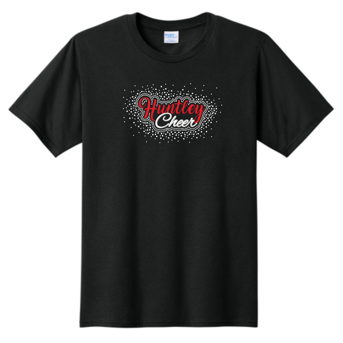 Huntley HS Cheer Tee with Rhinestones - Image 2