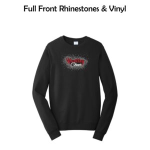 Huntley HS Cheer Crewneck Sweatshirt with Rhinestones