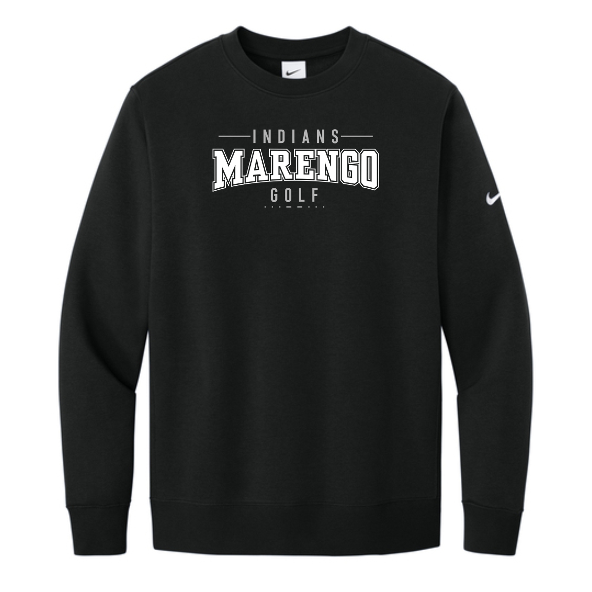 MCHS Golf Nike Club Fleece Sleeve Swoosh Crew - Image 3