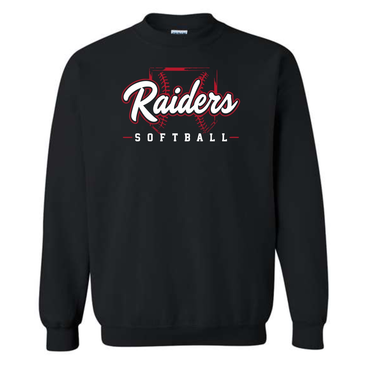 Red Raiders Fastpitch Softball Adult & Youth Heavy Blend Crewneck Sweatshirt - Image 2
