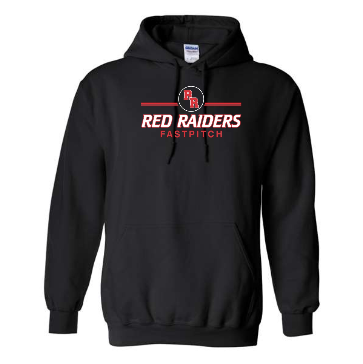 Red Raiders Fastpitch Softball Adult & Youth Heavy Blend Hooded Sweatshirt - Image 3